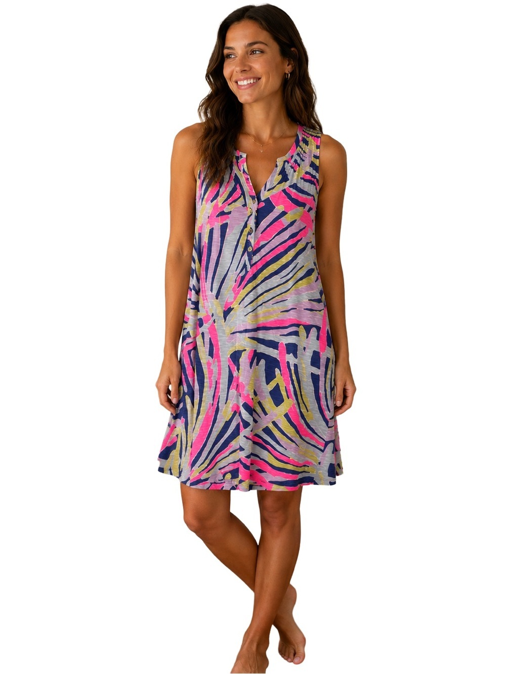 Lilly Pulitzer Sleeveless essie shift dress multi color